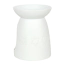White Ceramic Seven Chakra Tealight Wax Warmer-2