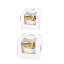 50pcs Portable Cake Boxes with Open Window for Birthday Party Cake Packaging-1
