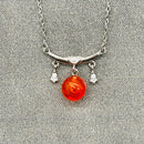 Collar Aromático de Plata de Ley del Zodiaco - Libra Sep - Oct | Regalo de Cumpleaños Perfecto | Energía y Curación | Difunde sobre la Marcha