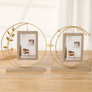 NNETM Classic Round Metal Photo Frame – Gold Decorative Picture Frame-1