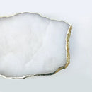 Base para tarta, centro de mesa, expositor o bandeja de ágata blanca