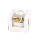 50pcs Portable Cake Boxes with Open Window for Birthday Party Cake Packaging-5
