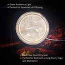 Luz de Cristal AURORA | Difusión de Aceite Esencial | Cuarzo Natural 500g | Poder de la Curación