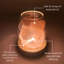 Luz de Cristal AURORA | Difusión de Aceite Esencial | Cuarzo Natural 500g | Poder de la Curación