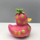 Estatua pato pitaya rosa-verde | Decoración fantástica para hogar o jardín