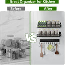 Estante Magnético para Especias de Cocina Metal Organizador Heladera