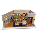 Kit miniatura departamento Mónica | Sujetalibros con luces para estantería