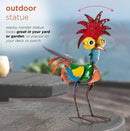 Estatua metal gallo HQ | Adorno miniatura para jardín, granja o patio