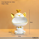 Gato de la Suerte con Corona y Portallaves – Adorno Decorativo para el Hogar