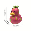 Estatua pato pitaya rosa-verde | Decoración fantástica para hogar o jardín