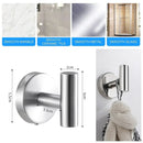 Ganchos Para Toallas De Baño Acero Inoxidable Montaje Pared