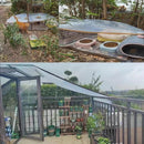 Película plástica transparente de protección para jardinería