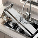 Estante Especiero de Acero Inoxidable para Pared 2 Niveles 4 Compartimentos – Cocina