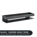 Estante esquinero aluminio 2/3 niveles | Organizador adhesivo para baño