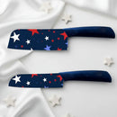 Star Printed Ceramic Kitchen Knife Set Dishwasher Safe Sharp Durable-1