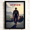 Póster Fórmula 1 Autos de Carreras Gran Premio Leyendas de Pilotos · Impresión Decorativa sin Marco