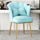 Sillón nórdico moderno para sala de estar, tapizado en franela, sofá individual para dormitorio, balcón o sala de descanso, con respaldo; ideal como silla de maquillaje o para sala de espera.